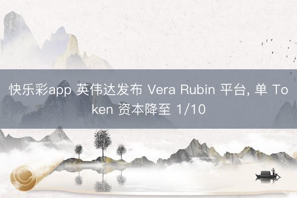 快乐彩app 英伟达发布 Vera Rubin 平台, 单 