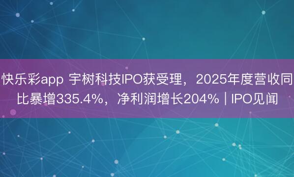 快乐彩app 宇树科技IPO获受理，2025年度营收同比暴增