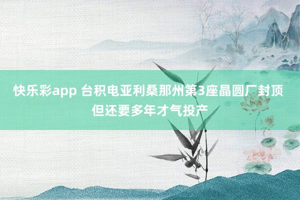快乐彩app 台积电亚利桑那州第3座晶圆厂封顶 但还要多年才气投产