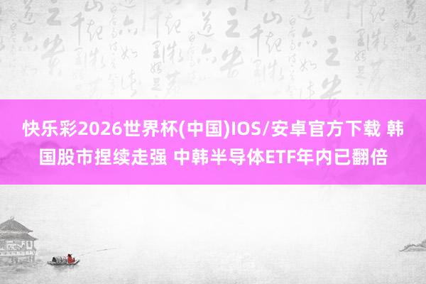 快乐彩2026世界杯(中国)IOS/安卓官方下载 韩国股市捏续走强 中韩半导体ETF年内已翻倍