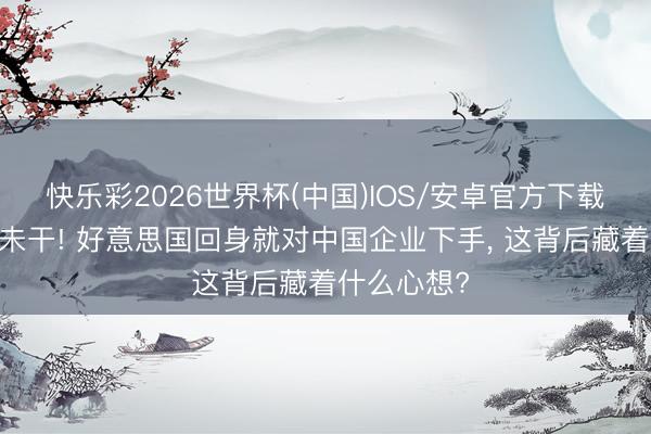 快乐彩2026世界杯(中国)IOS/安卓官方下载 条约墨迹未干! 好意思国回身就对中国企业下手， 这背后藏着什么心想?